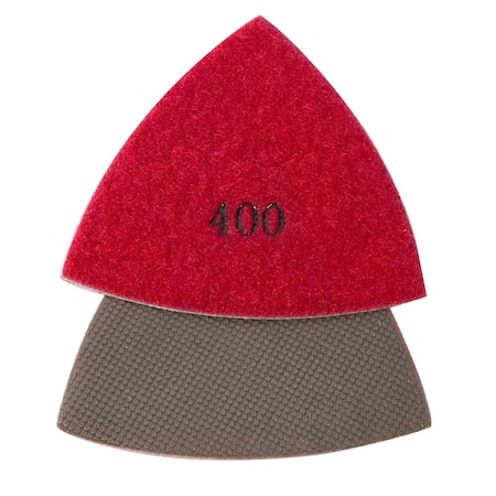 Specialty Diamond 400g Electroplated Triangular Diamond Polishing Pad for Oscillating Tools MB1U